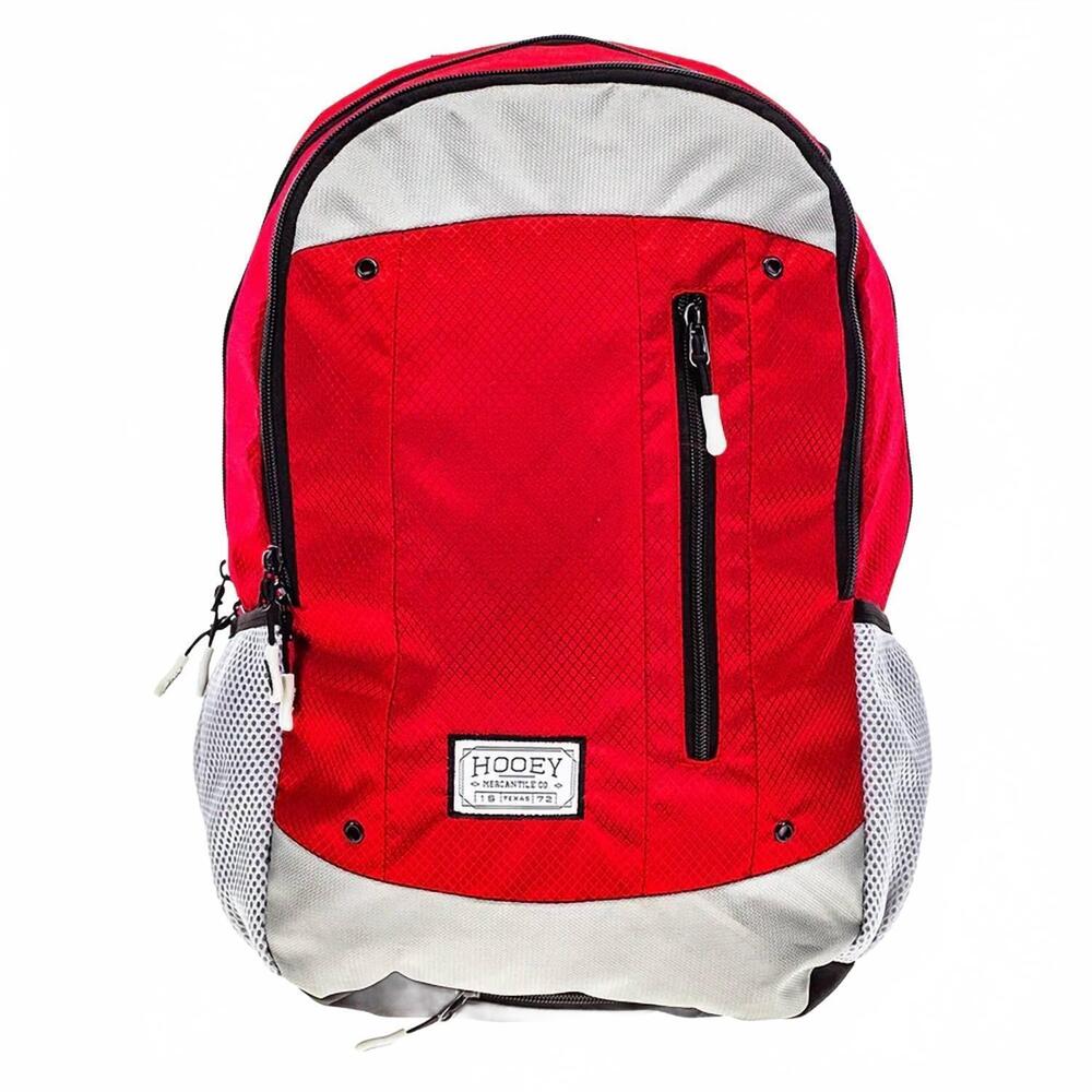 NEW HOOEY unisex - rock backpack in red / grey